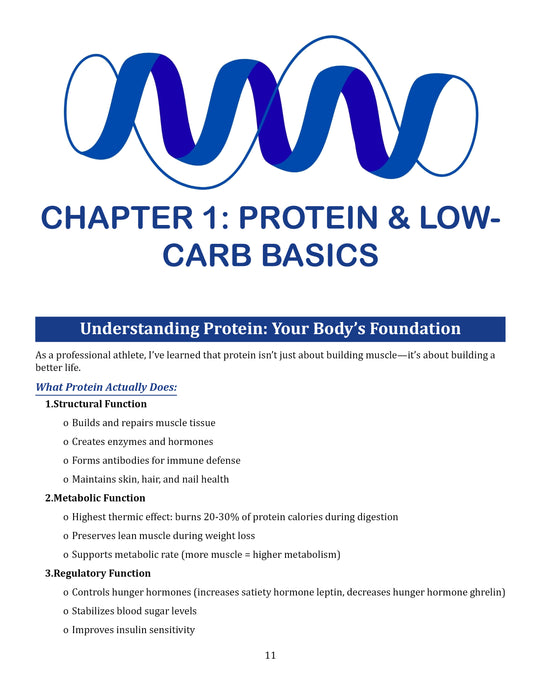 The 20-Minute HIGH-PROTEIN, Low-Carb Cookbook for Beginners