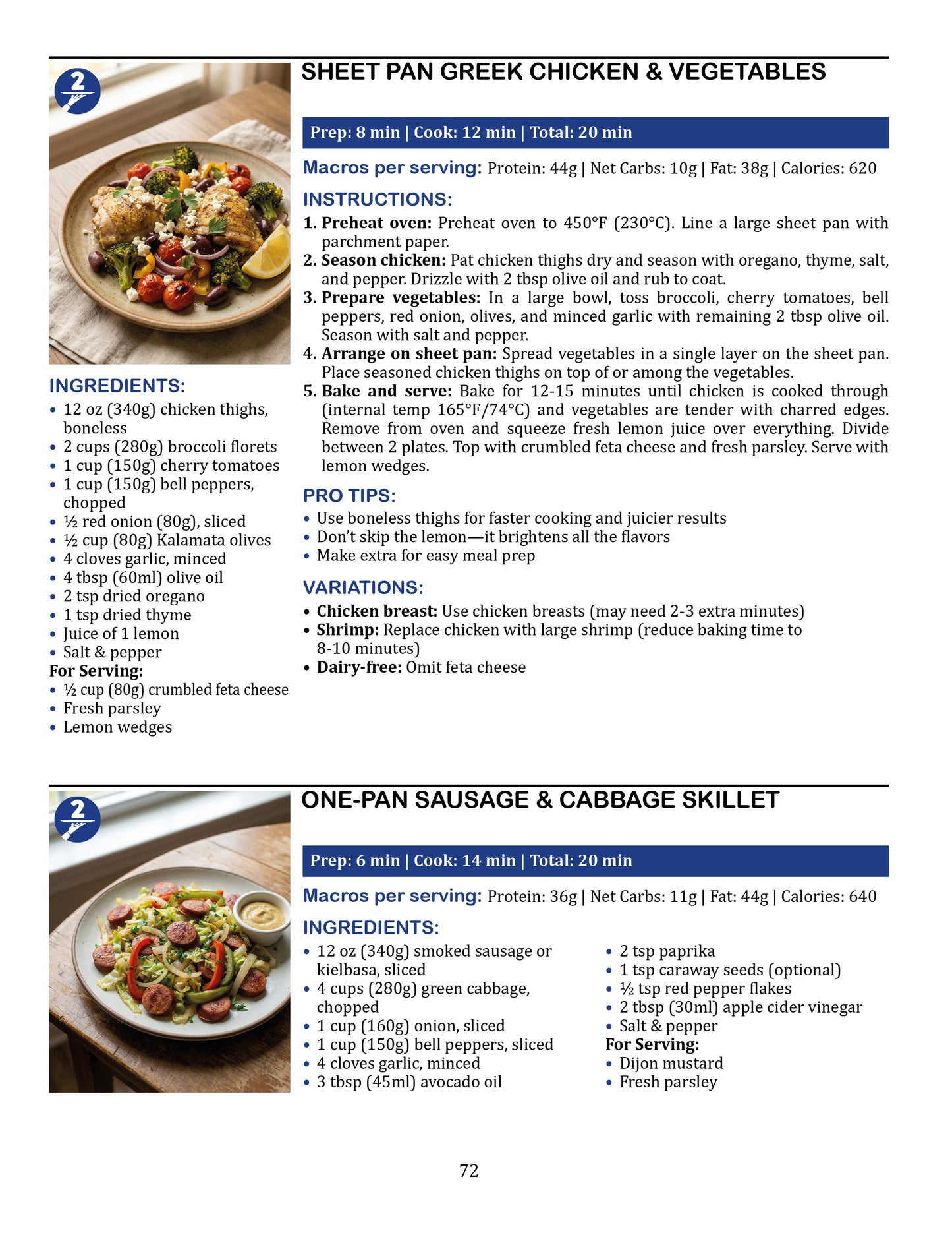 The 20-Minute HIGH-PROTEIN, Low-Carb Cookbook for Beginners