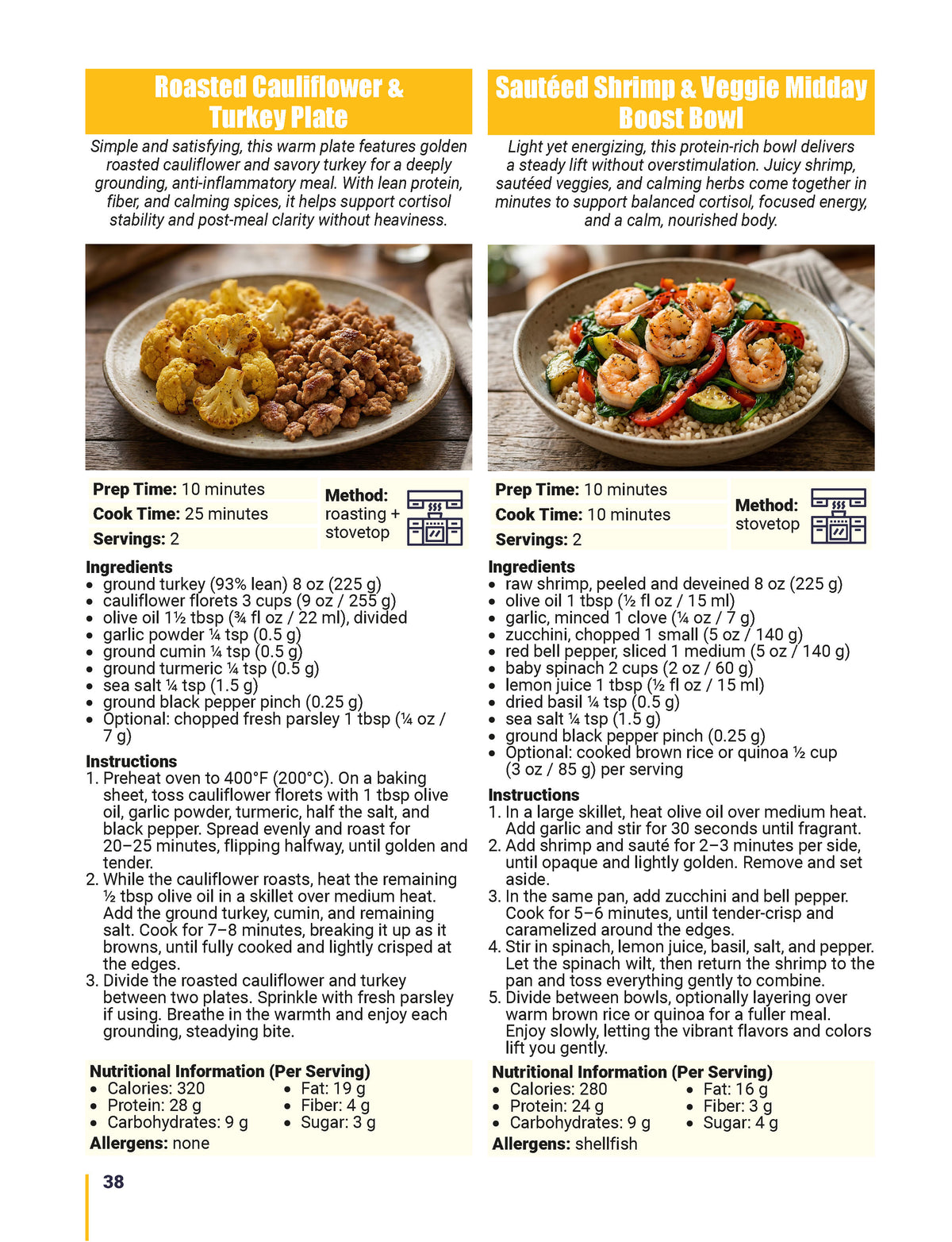 The Cortisol Diet Cookbook