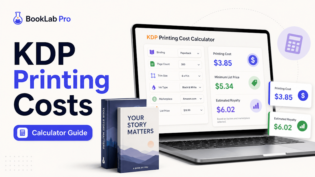 Amazon KDP printing costs calculator guide