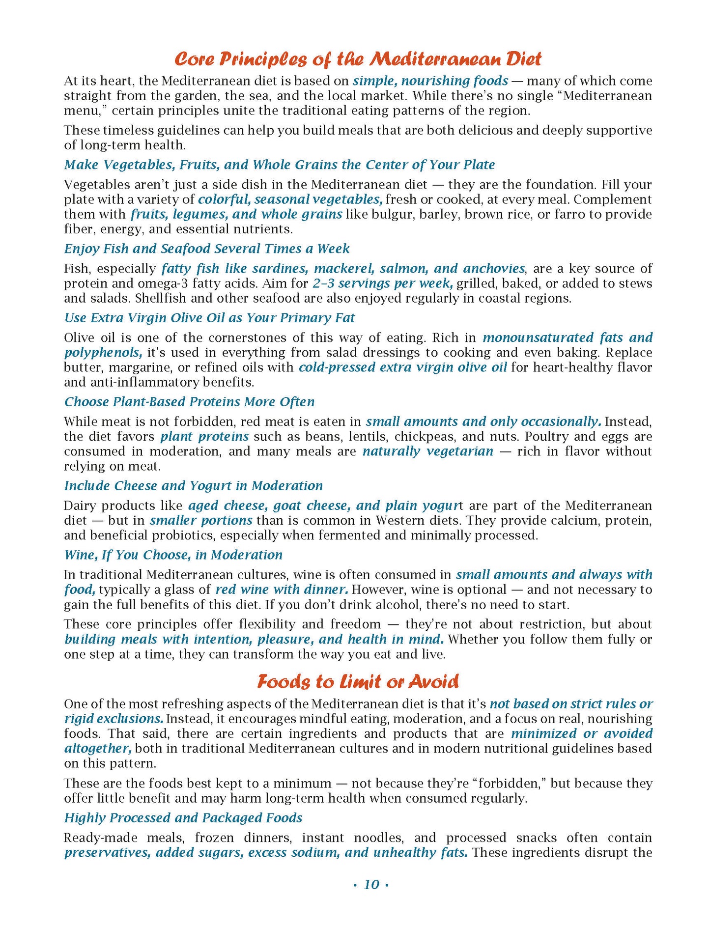 The Simple Mediterranean Diet Cookbook