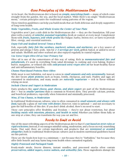 The Simple Mediterranean Diet Cookbook