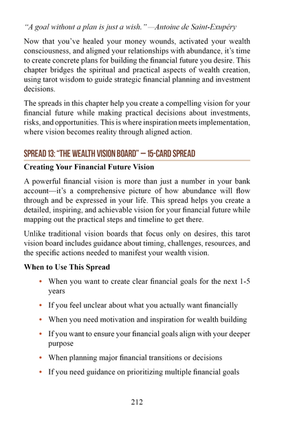 Financial Tarot Spreads for Wealth Acceptance