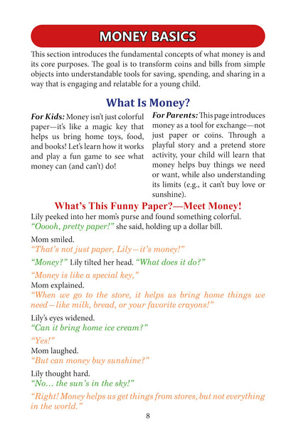 Financial Literacy for Kids Ages 4–8
