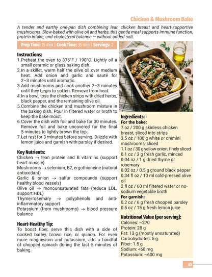 Heart-Healthy Cookbook for Seniors Over 60