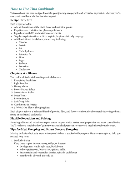 Low-Cholesterol High-Protein Diet Cookbook for Beginners