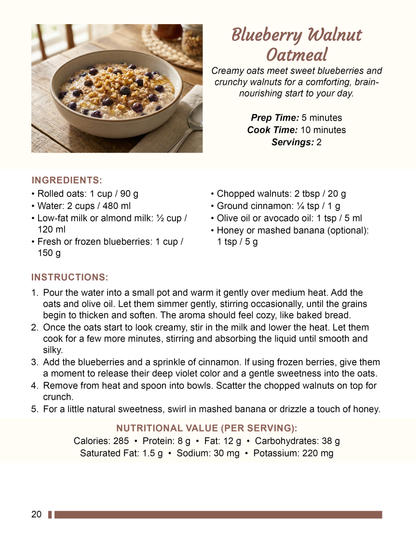 The MIND Diet Cookbook for Seniors