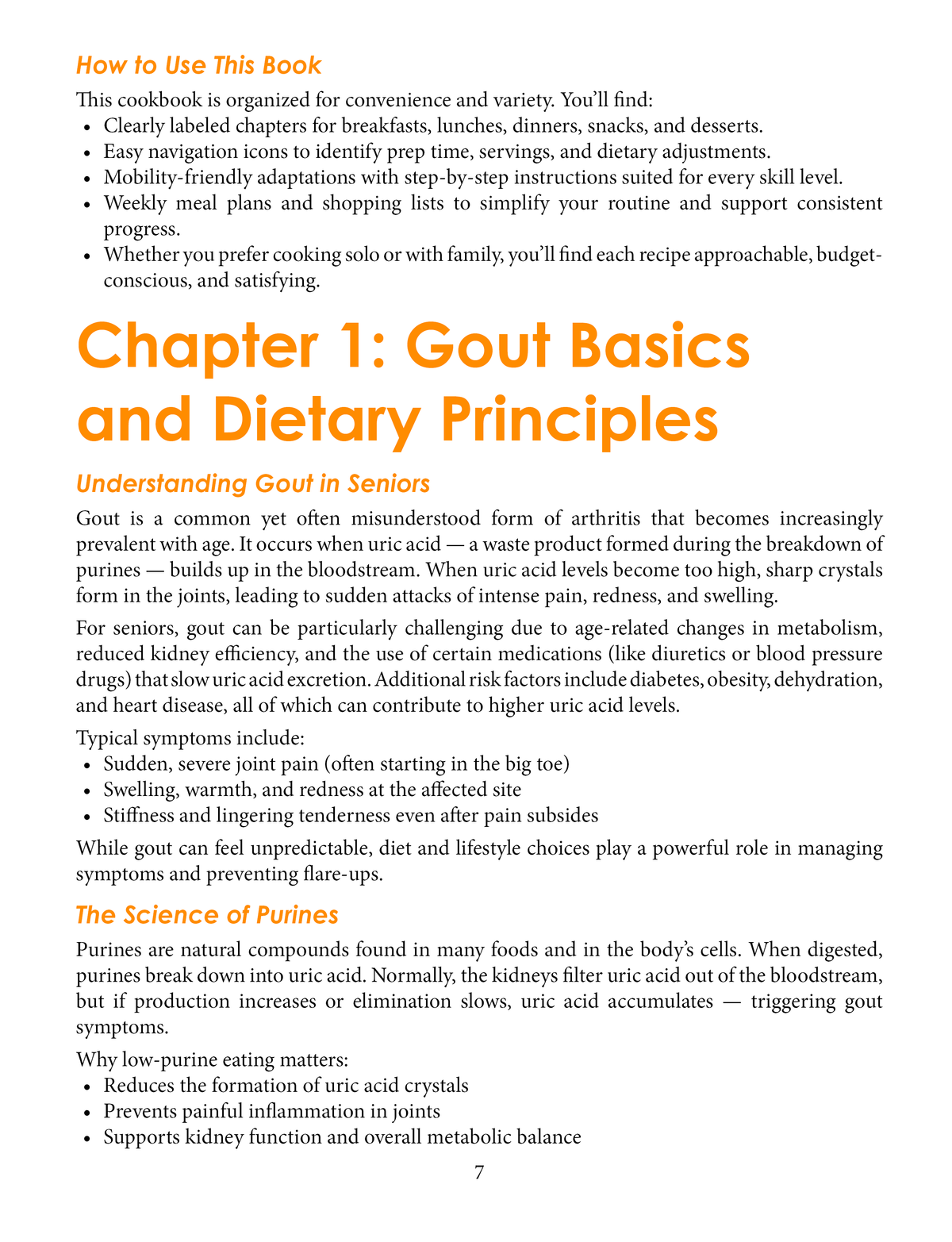 The Complete Gout-Friendly Cookbook for Seniors