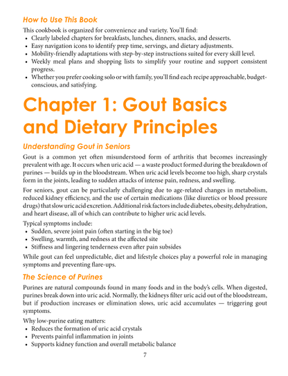 The Complete Gout-Friendly Cookbook for Seniors