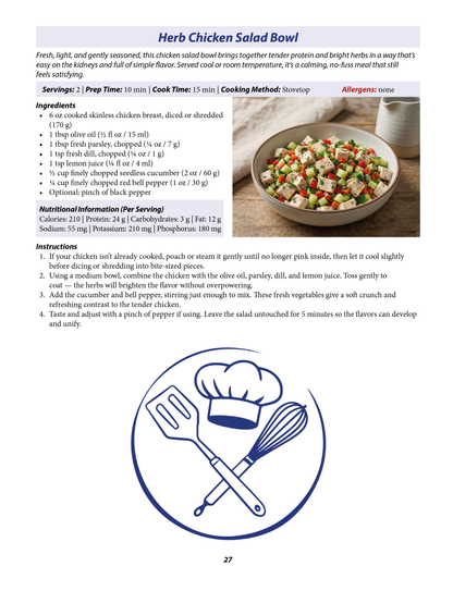 Renal Diet Cookbook for Beginners