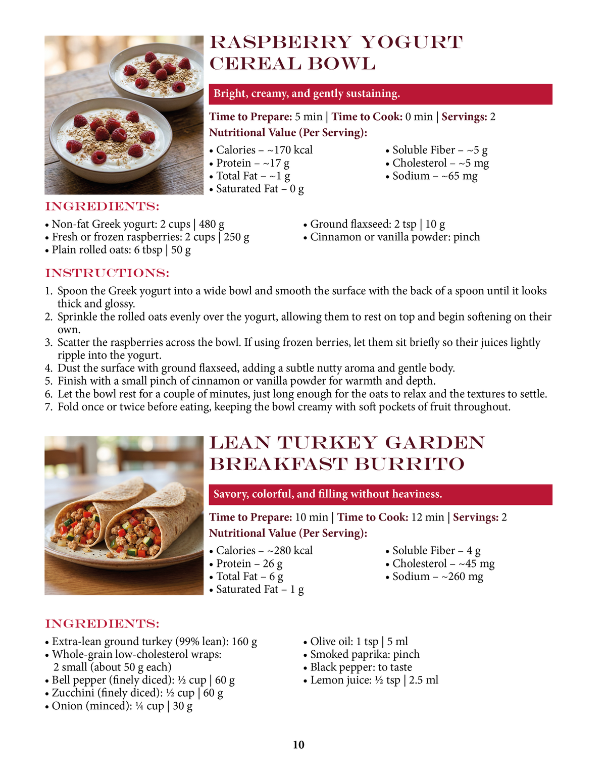 Low-Cholesterol High-Protein Cookbook
