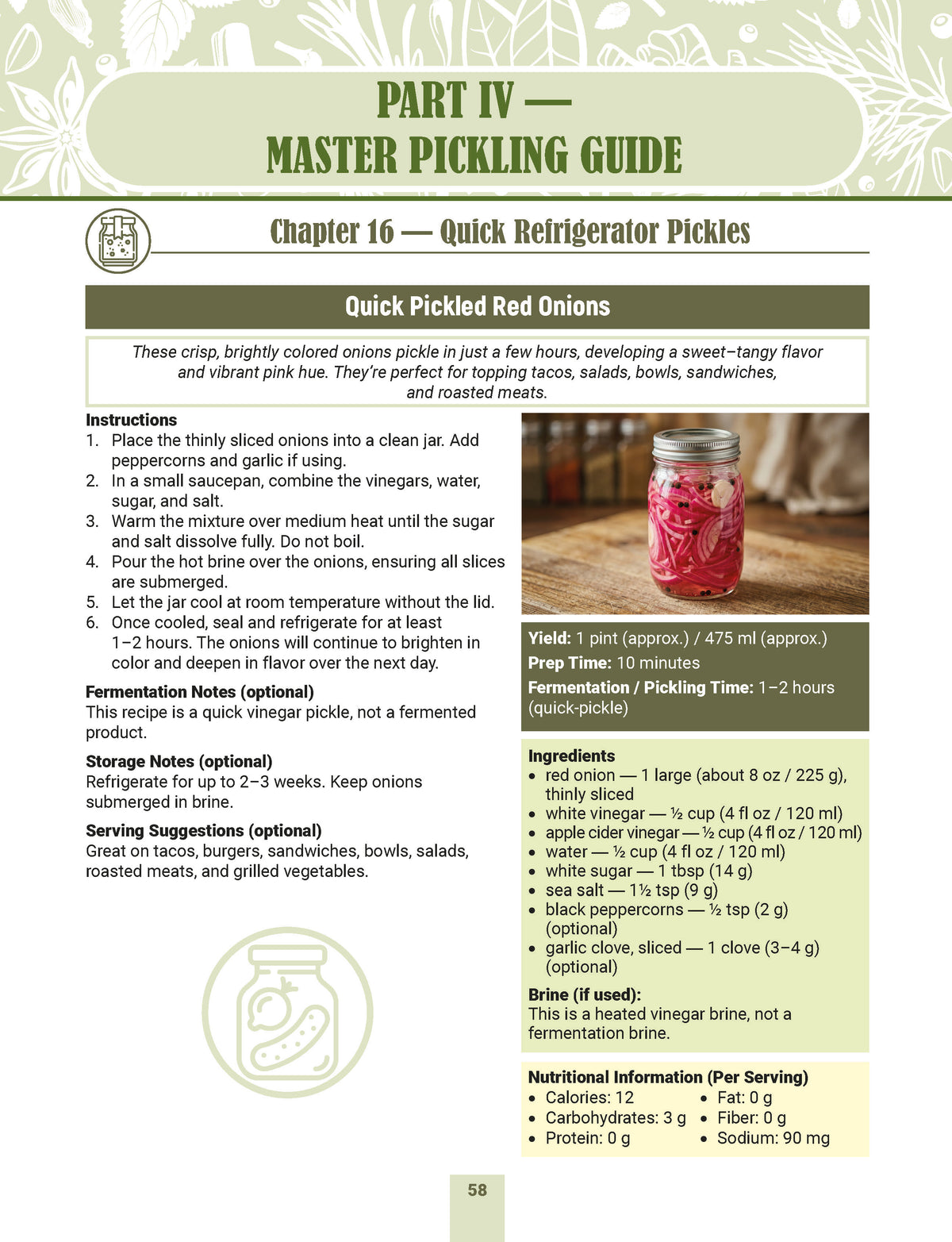 Pickling & Fermenting Master’s Cookbook