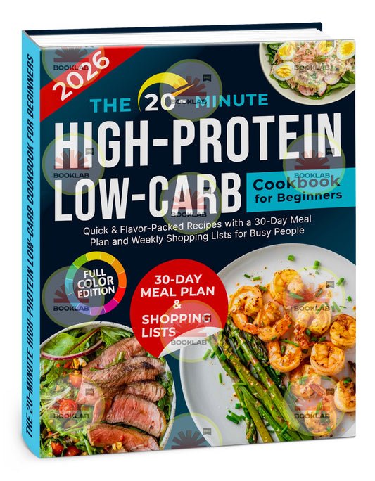 The 20-Minute HIGH-PROTEIN, Low-Carb Cookbook for Beginners