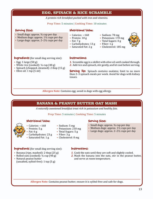 Homemade Dog Food Cookbook